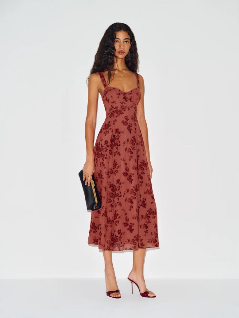 Reformation Lela Dress Pink - Size 2